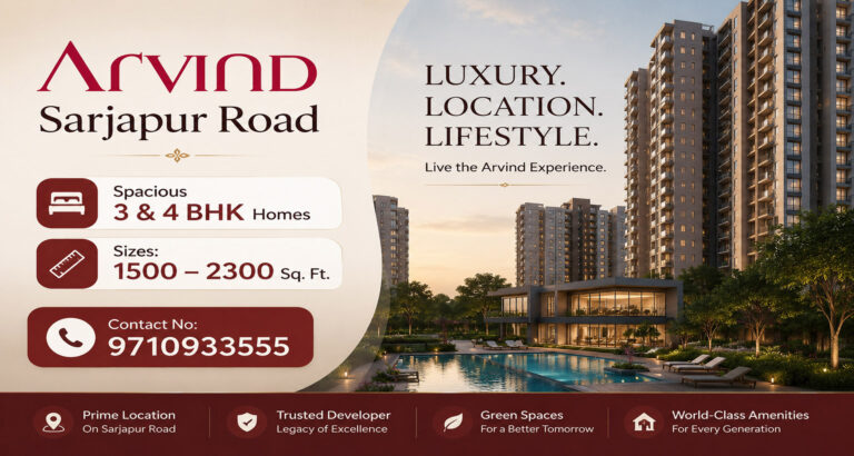 Arvind new launch sarjapur road home banner