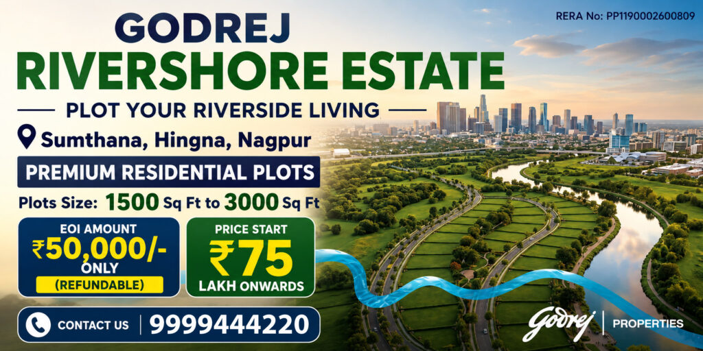 Rivershore estate nagpur banner